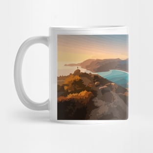 Wineglass Bay Digital Painting Mug